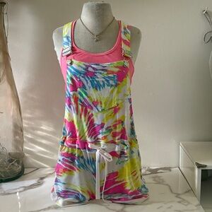 Neon Tie-Dye Romper